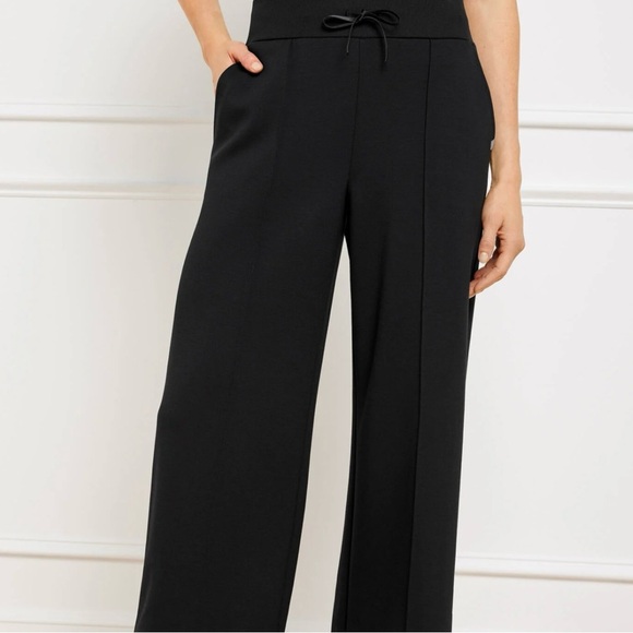 Talbots Pants - T by Talbots AIRKNIT STRETCH WIDE LEG PANTS Size XL Black